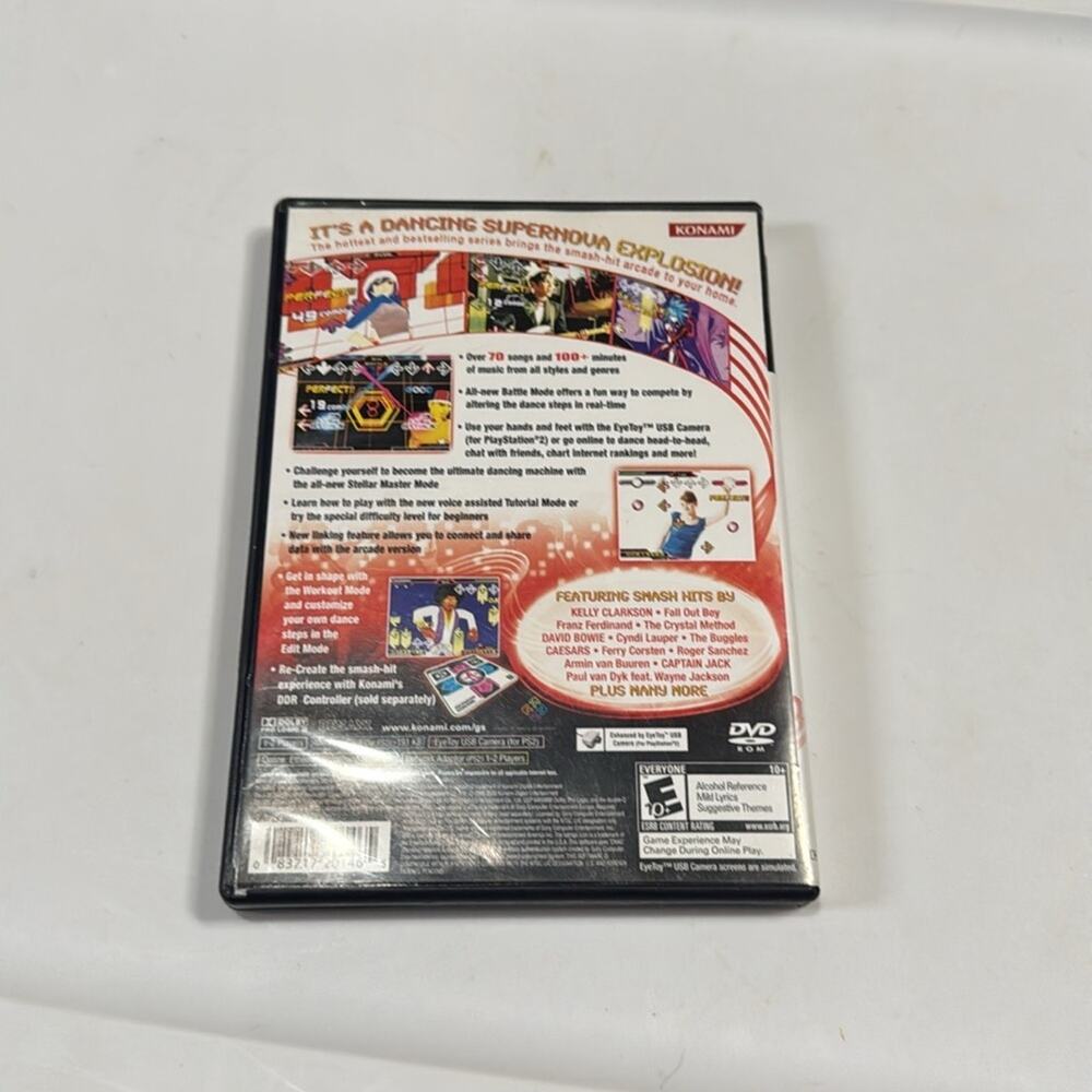 Dance Dance Revolution Super Nova Used Game & Sealed Music CD PlayStation 2 PS2 - Picture 3 of 6
